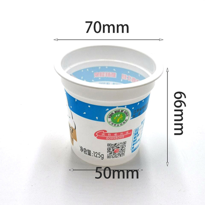 tazza materiale di plastica del commestibile di 120ml pp per yogurt d'imballaggio /milk /wine che spedisce dal mare