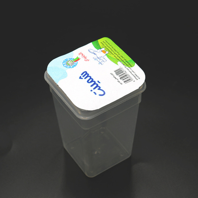 Le bottiglie del PVC hanno impresso i coperchi del di alluminio per l'anti saldatura a caldo MOPP dello strappo del yogurt