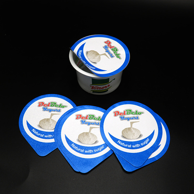 Protettivo ambientale del yogurt del ODM di Oripack della stagnola dei coperchi dei coperchi pretagliati blu della saldatura a caldo