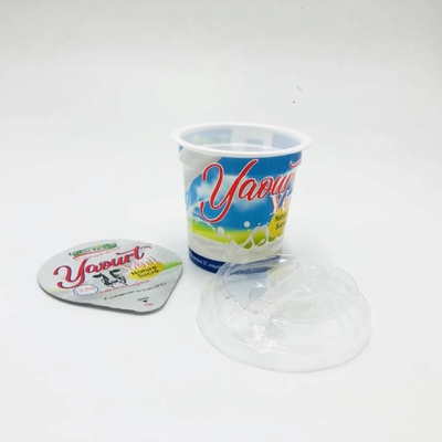 tazza di plastica eliminabile 5g del yogurt del commestibile di 125ml 4oz pp con il coperchio del di alluminio