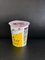 Tazza di yogurt di plastica da 150 ml con coperchio di foglio e coperchio di plastica