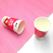 ODM di carta rivestito della tazza del yogurt del pe 8oz 12oz a parete semplice con il coperchio della stagnola