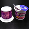 tazza di plastica del yogurt delle tazze di plastica del commestibile 100ml con le tazze di plastica del dessert dei coperchi