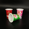 tazze del yogurt 125ml con le tazze di plastica del commestibile dei coperchi per i dessert