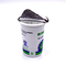Tazza bianca del commestibile di 180ML pp per latte/yogurt/succo d'imballaggio con il sigillamento del coperchio della stagnola
