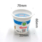 Tazza di plastica su misura 100ml di plastica della bevanda a base di latte del yogurt delle tazze del commestibile con il coperchio del di alluminio