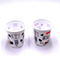 Tazza di plastica su misura 12oz650ml di plastica della bevanda a base di latte del yogurt delle tazze del commestibile con il coperchio del di alluminio