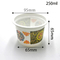 tazza su ordinazione del yogurt di logo del commestibile 250ml pp dalla manifattura della Cina