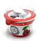 Tazze rosse dei vasi del yogurt del polistirolo 200ml con il coperchio del foglio di alluminio
