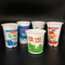Tazza di plastica su misura 180ml di plastica della bevanda a base di latte del yogurt delle tazze del commestibile con il coperchio del di alluminio