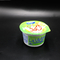 Tazza di plastica a perfetta tenuta spessa stampata su ordinazione di alluminio del yogurt dei coperchi 0.068mm della stagnola