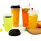 Tazze su ordinazione 18oz 22oz 24oz di Logo Disposable Milk Tea Plastic trasparenti