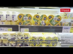 tazze eliminabile di plastica 7,1 * 7cm del yogurt di 120g IML per stoccaggio dell'alimento